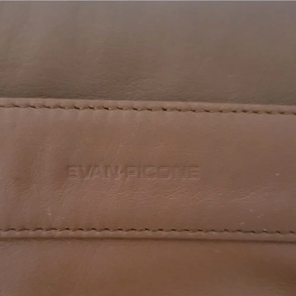 Evan Picone Brown Leather Crossbody Purse
